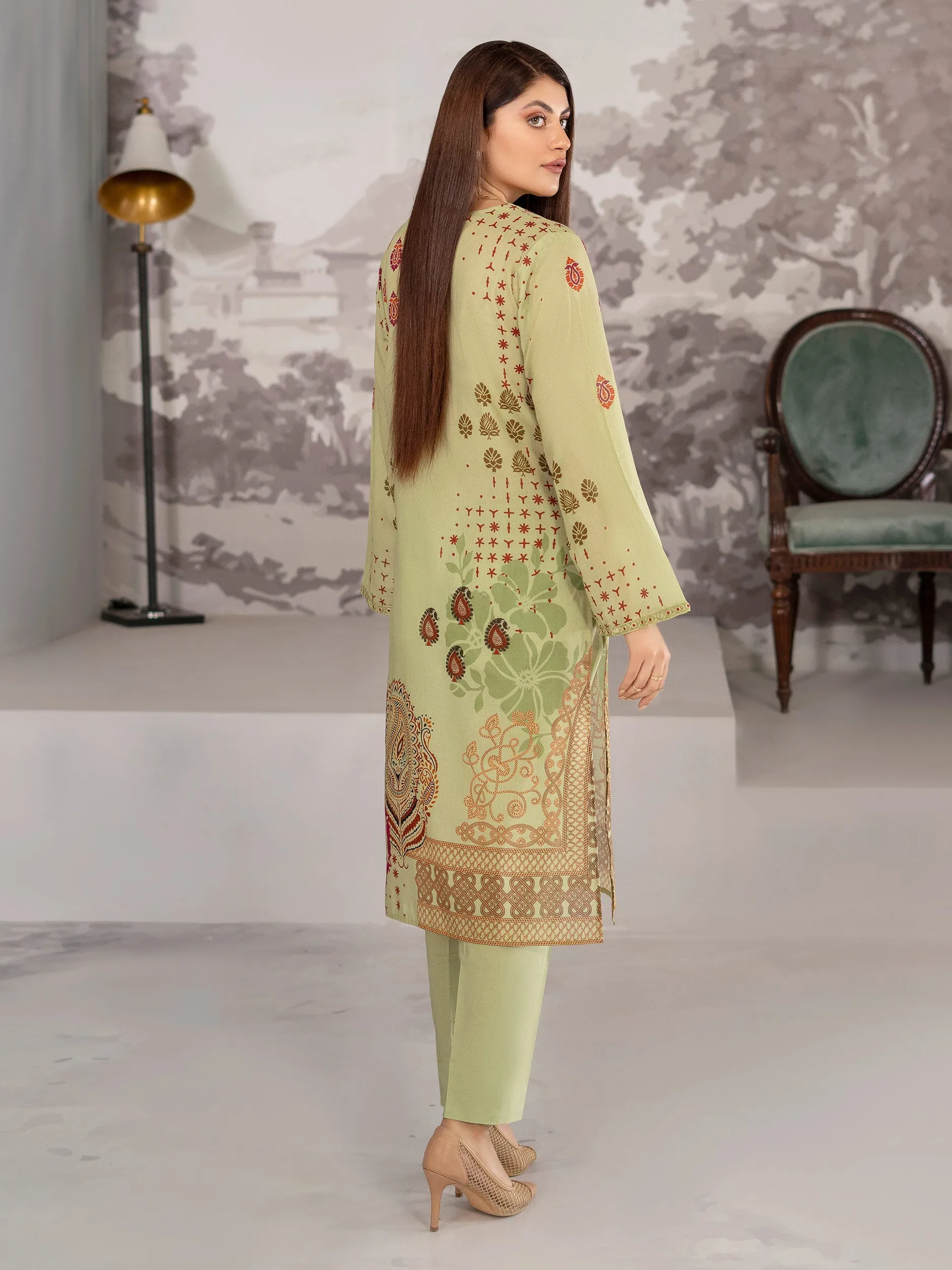 2 Piece Lawn Suit-Embroidered (Unstitched)