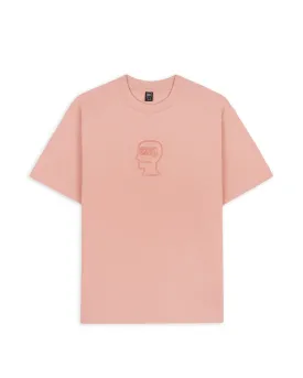 3D Embroidered Logohead Heavy Weight T-Shirt - Peach