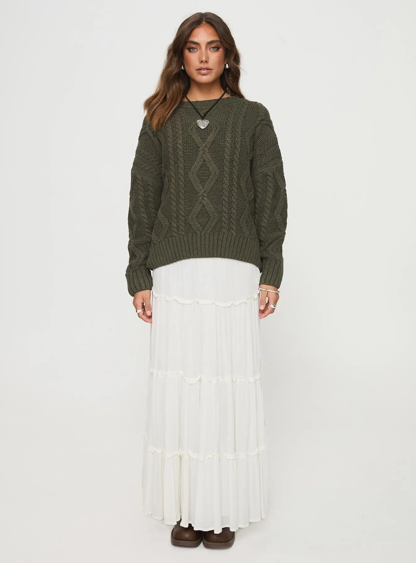 Anaya Oversized Sweater Olive