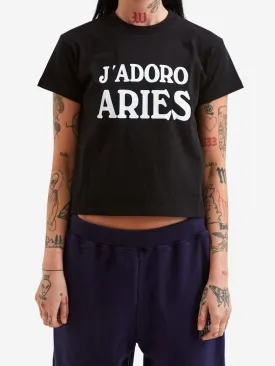 Aries J'adoro Aries SS Tee (Baby Fit) - Black