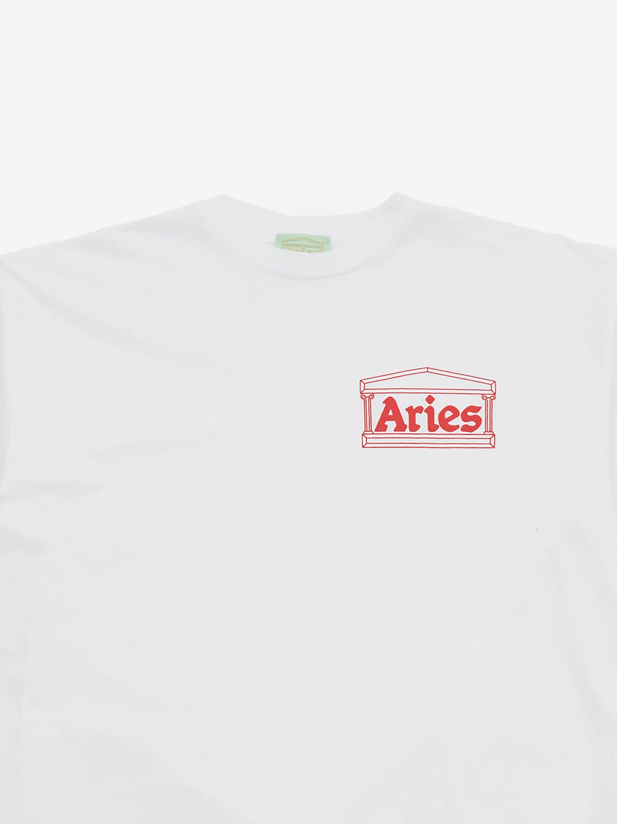 Aries Temple Short Sleeve T-Shirt - White