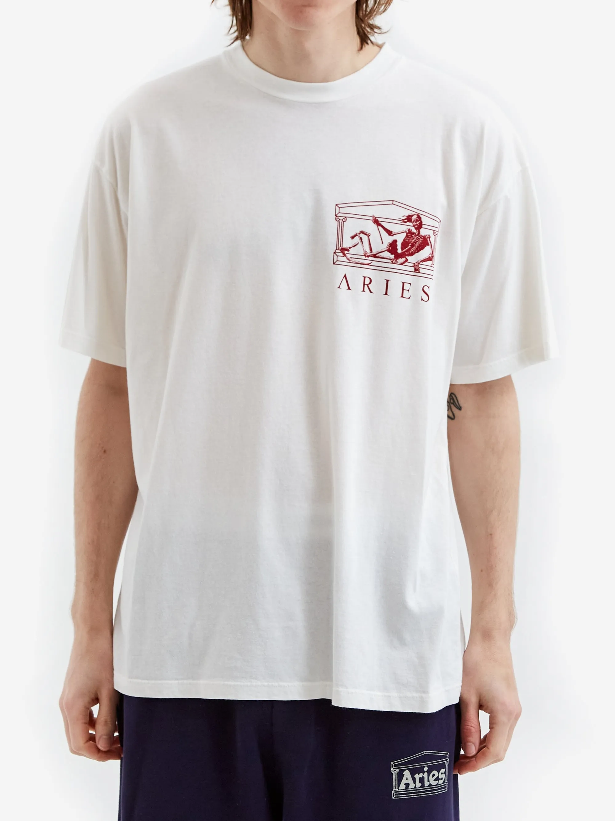 Aries UFO Toile de Jouy SS Tee - Off White