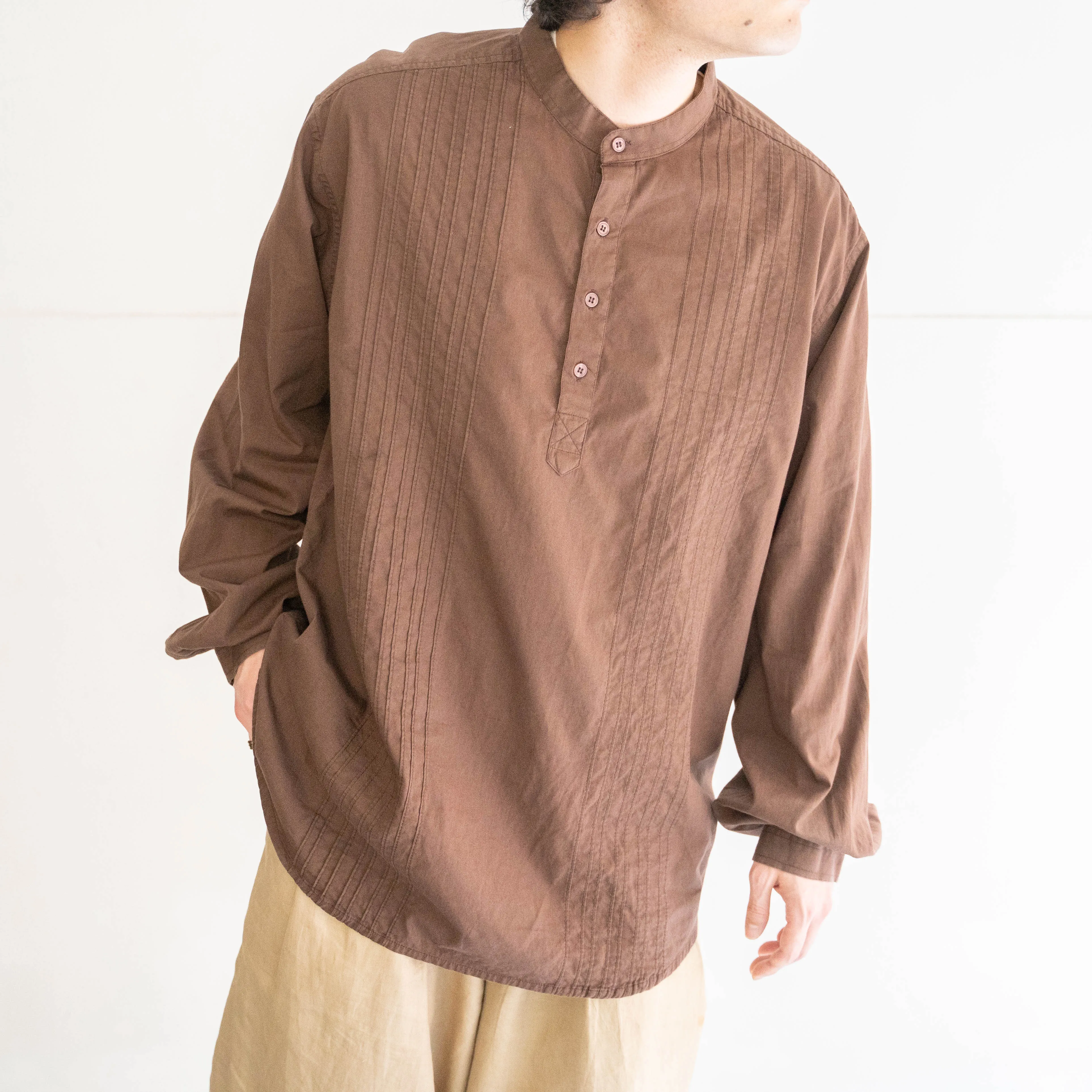 around 1990s Germany brown color smock shirt