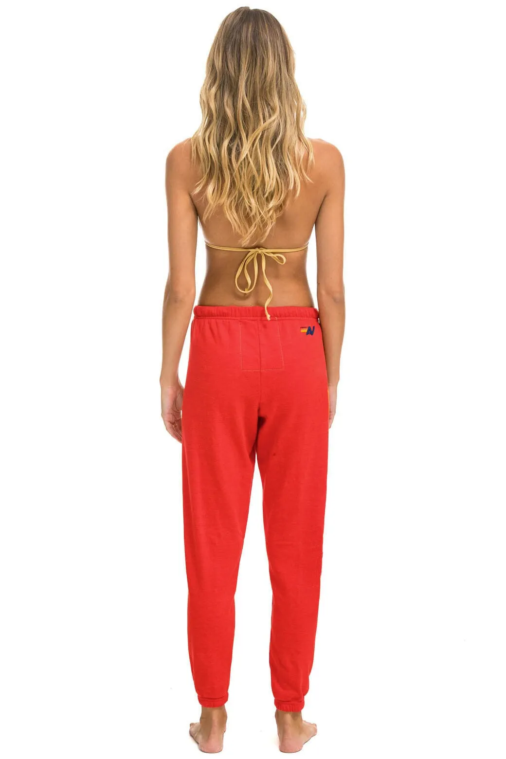 AVIATOR NATION HAMPTONS SWEATPANTS - RED