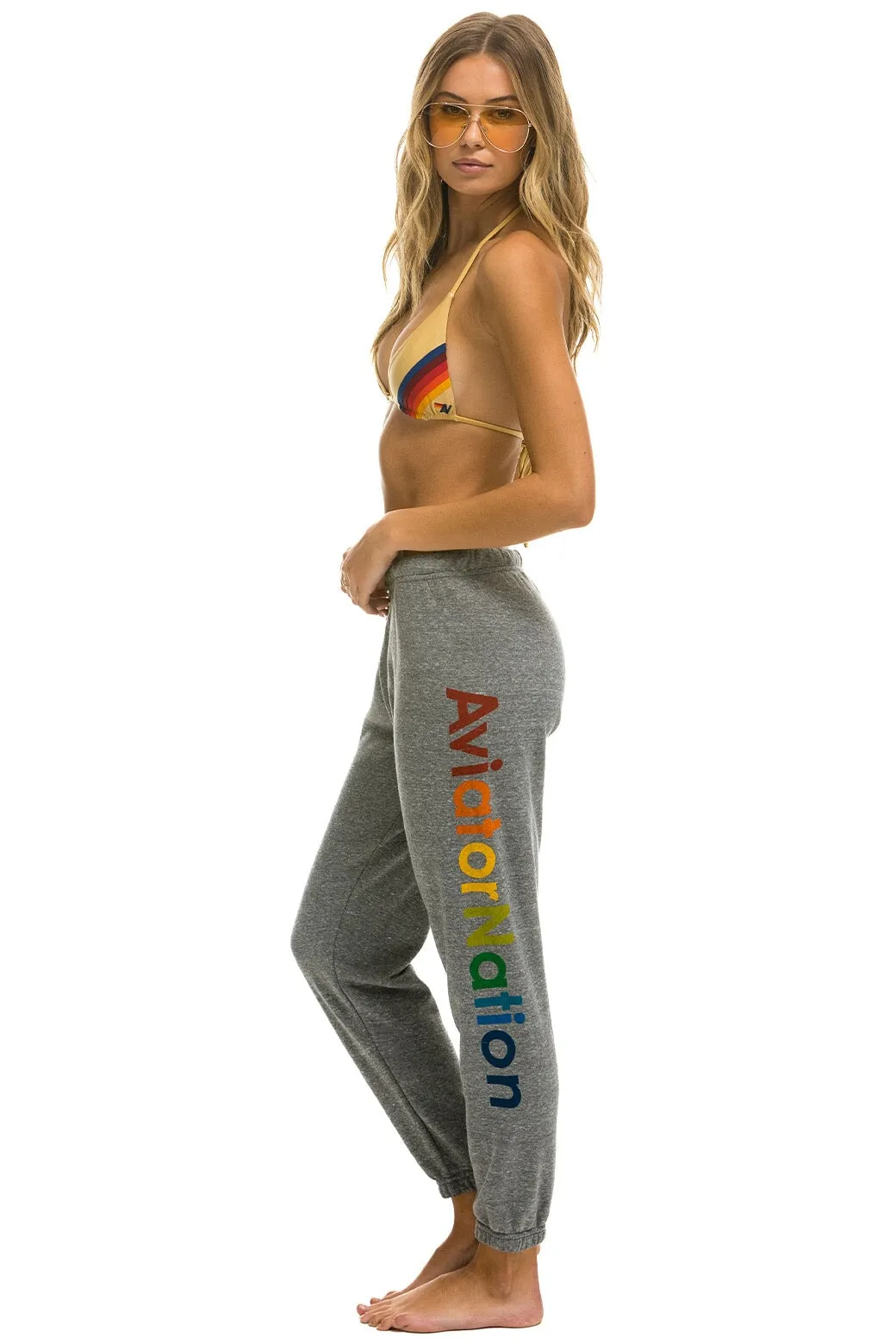 AVIATOR NATION MILL VALLEY SWEATPANTS - HEATHER GREY