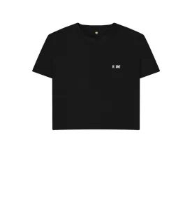 B-Relaxed Crop T-shirt Black