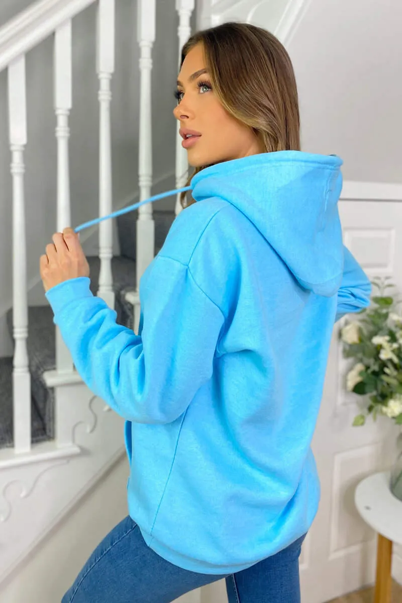 Baby Blue Oversized Hoodie