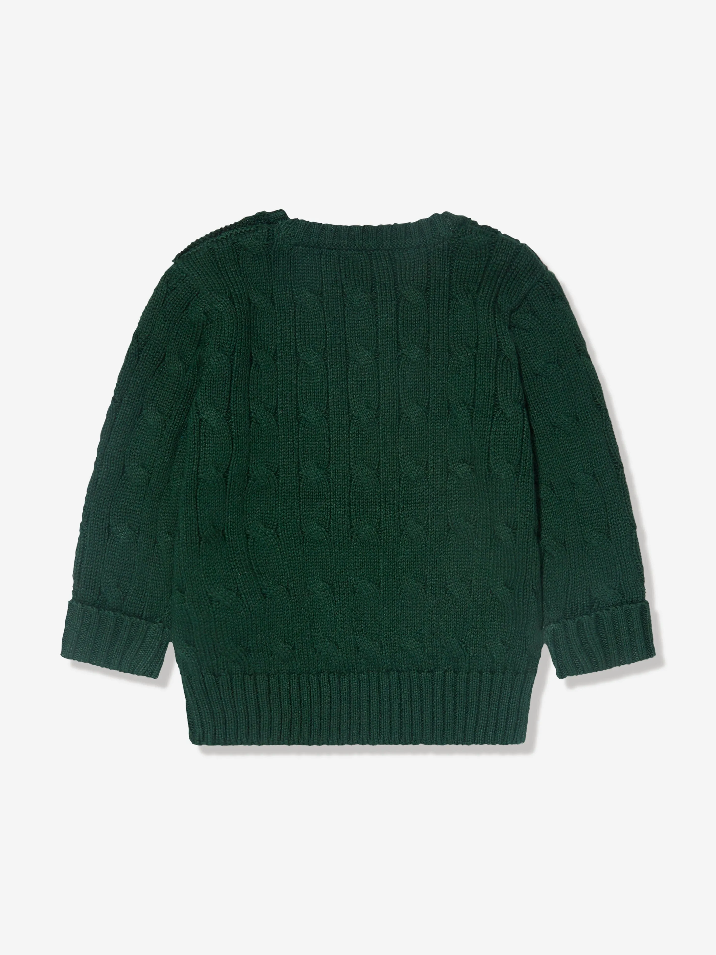 Baby Boys Cable Knit Jumper in Green