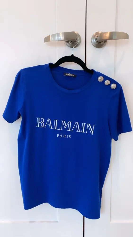 Balmain 3 button tshirt