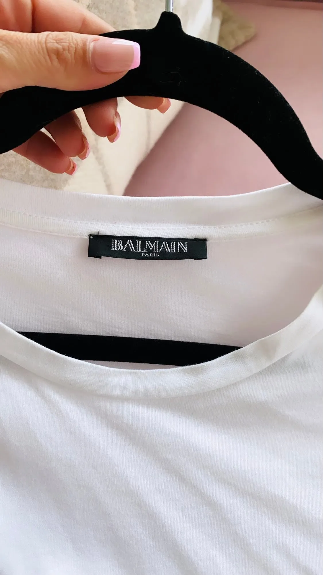 Balmain 3 button tshirt