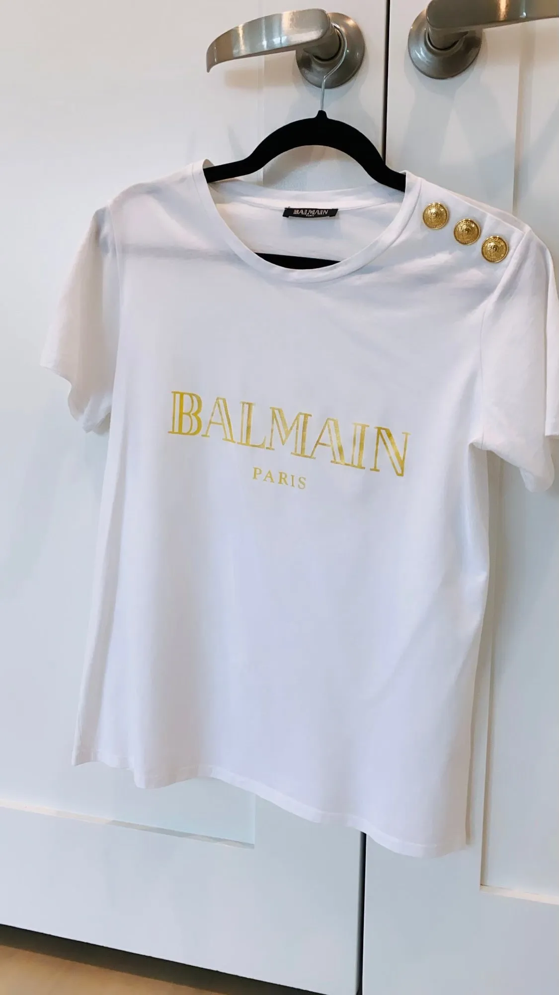 Balmain 3 button tshirt