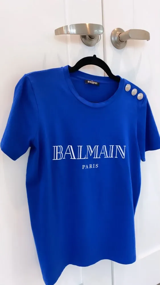 Balmain 3 button tshirt