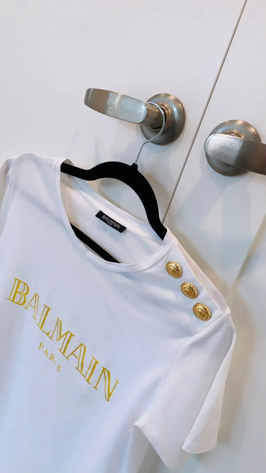 Balmain 3 button tshirt