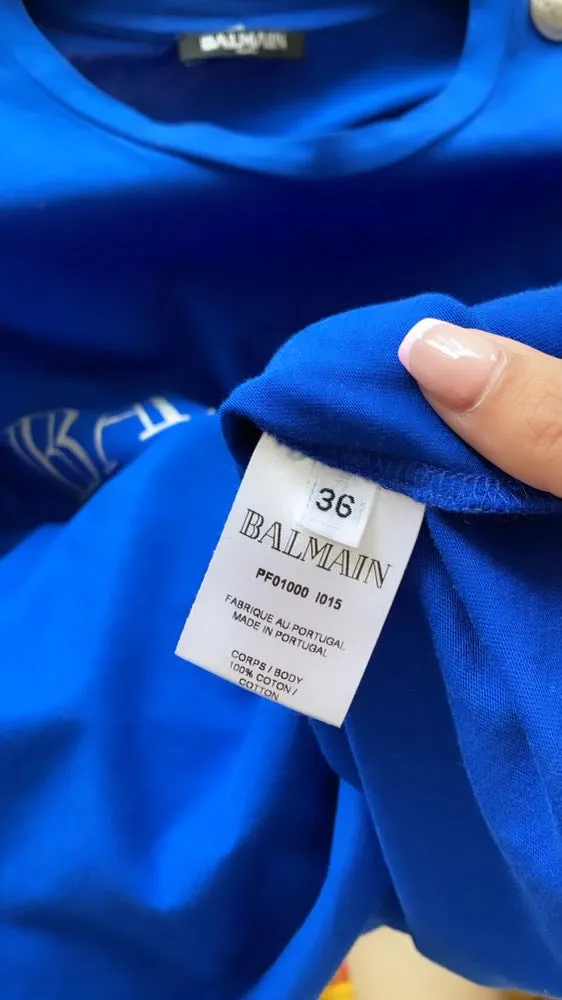 Balmain 3 button tshirt