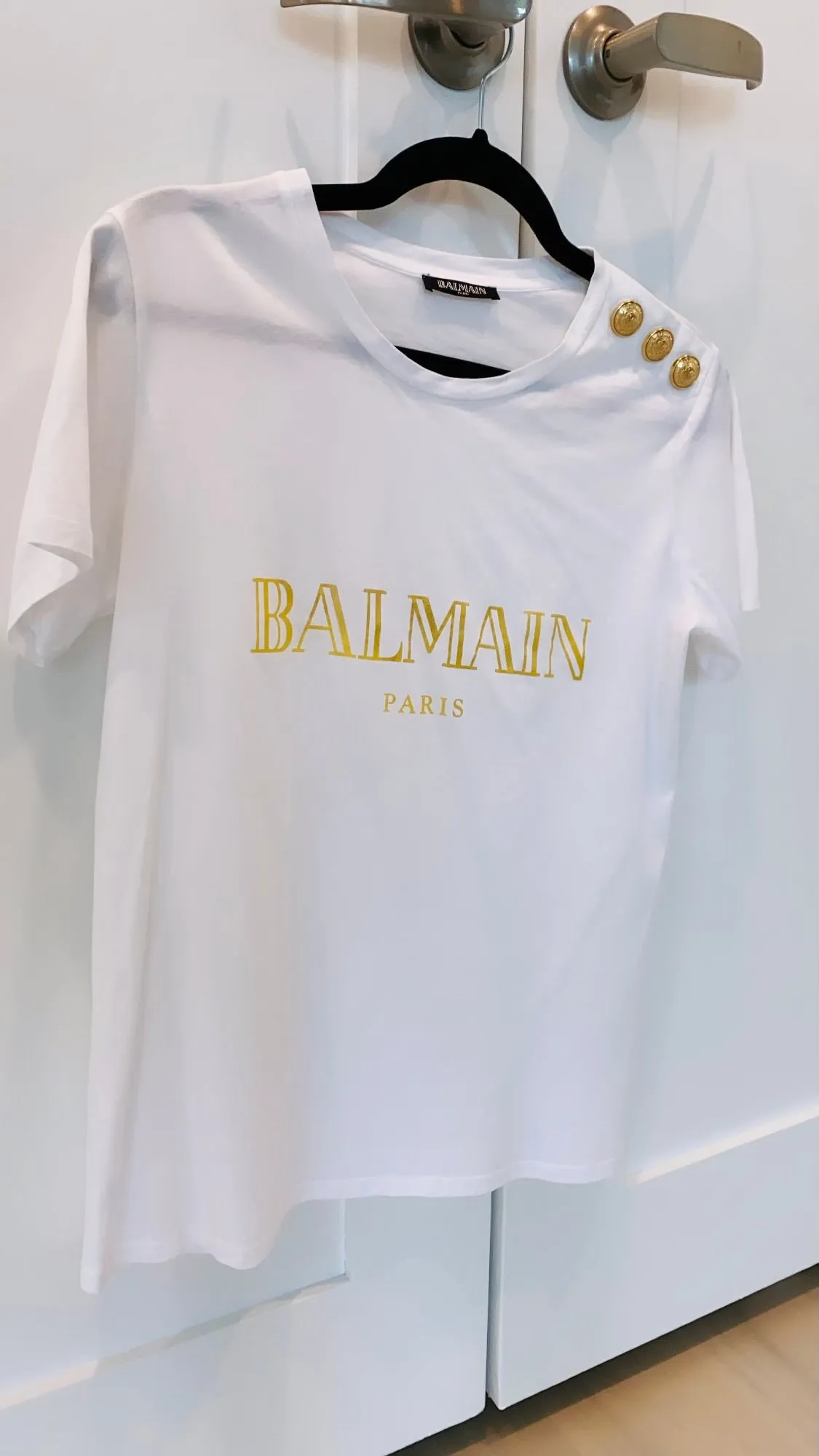 Balmain 3 button tshirt