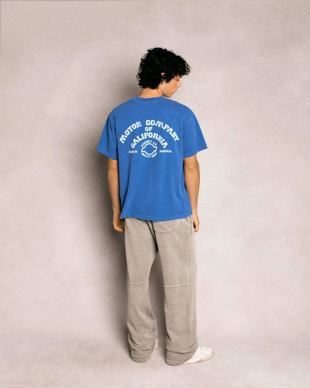 Basic Logo Parachute Sweatpants (Smoke)