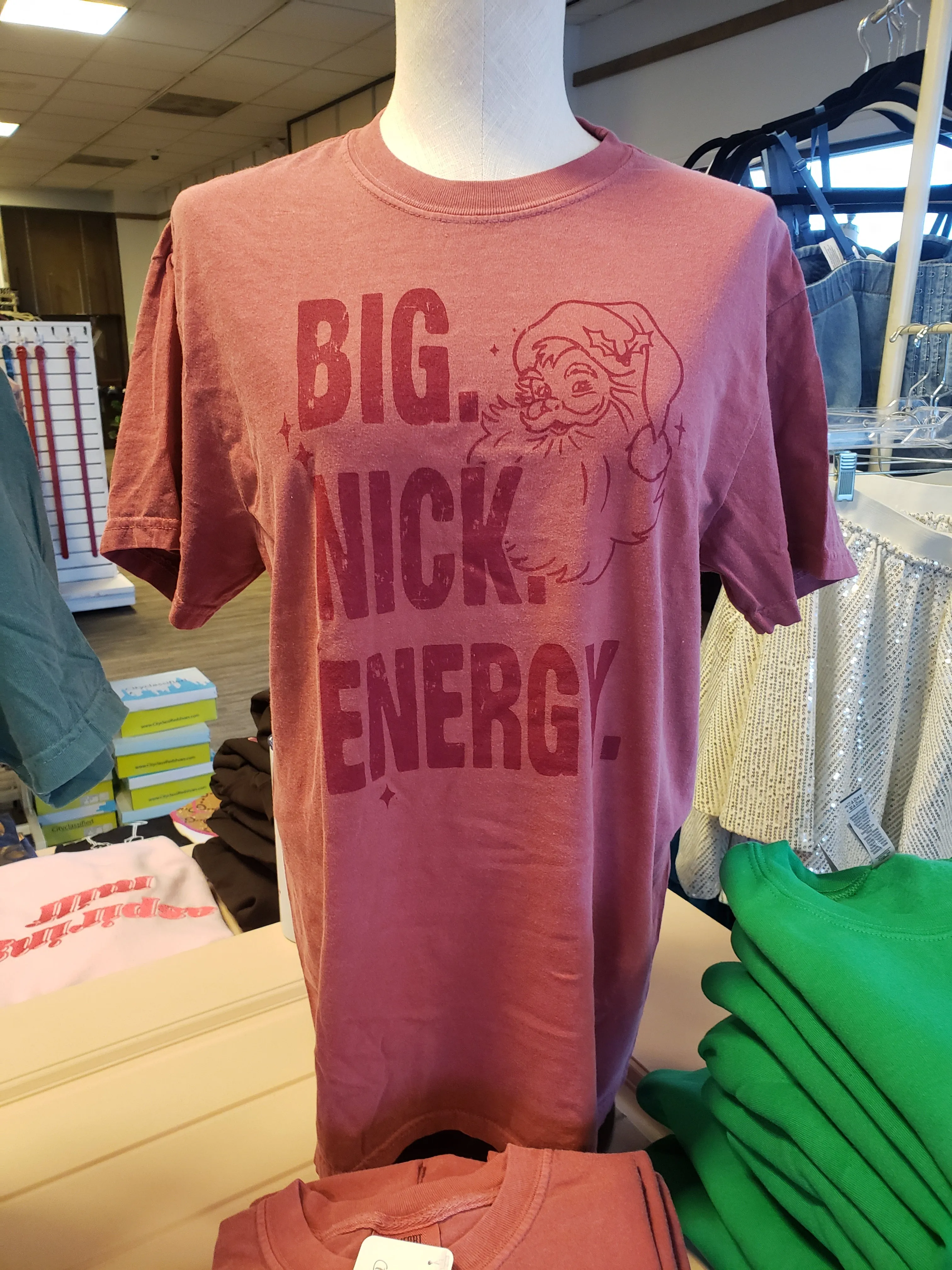 Big Nick Energy Funny Christmas Shirt