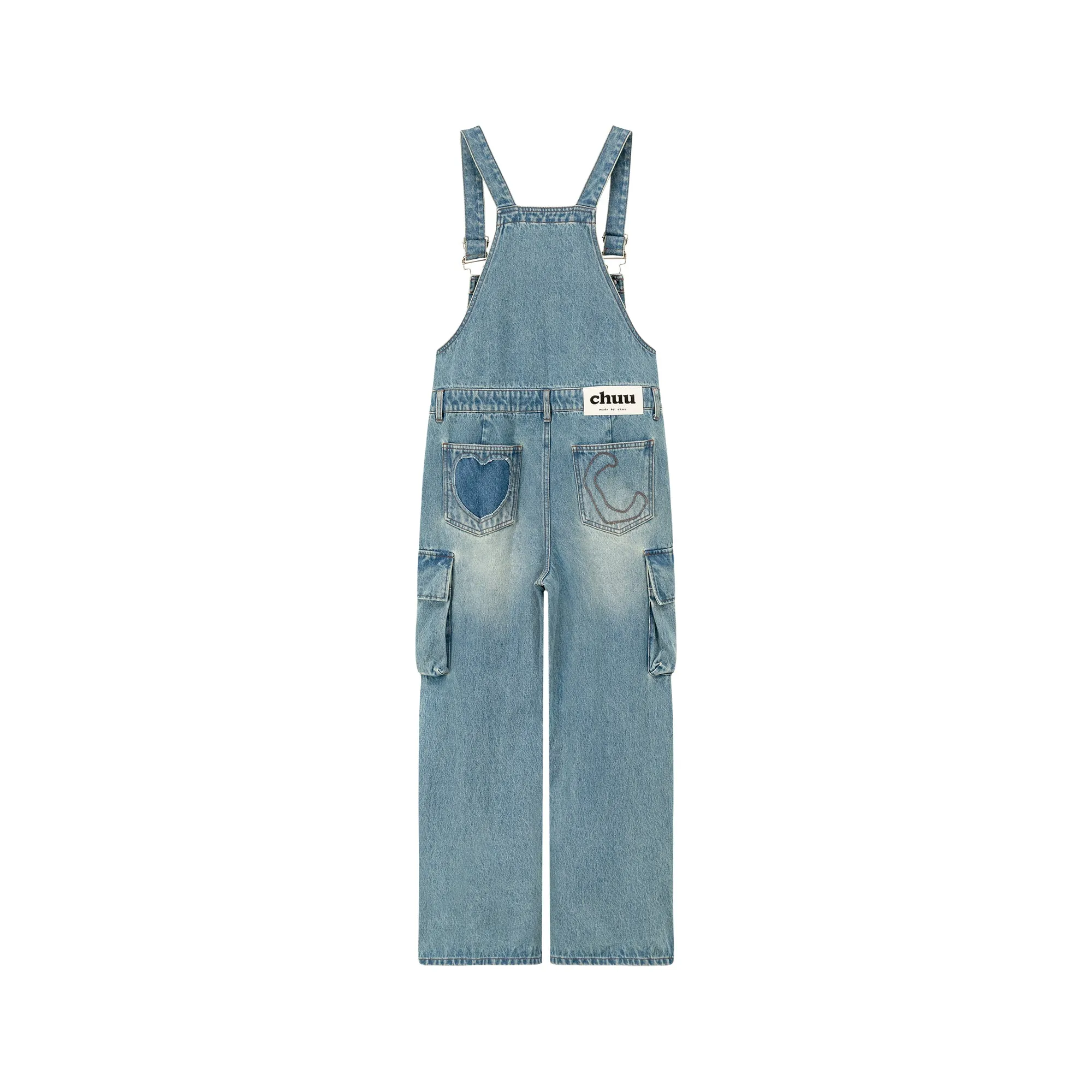 Big Pocket Denim Overalls