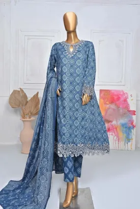 Bin Saeed Lawn 3 Piece Frock BIN108