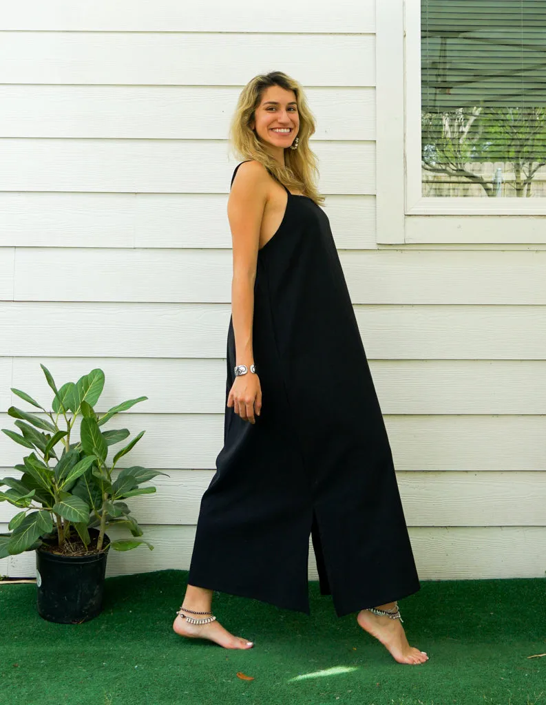 Black Cotton Boho SunDress