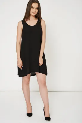 Black Dress With Side Pockets