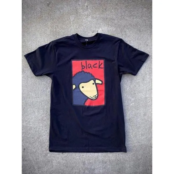 Black Sheep Life of Leisure Tee Black - Red