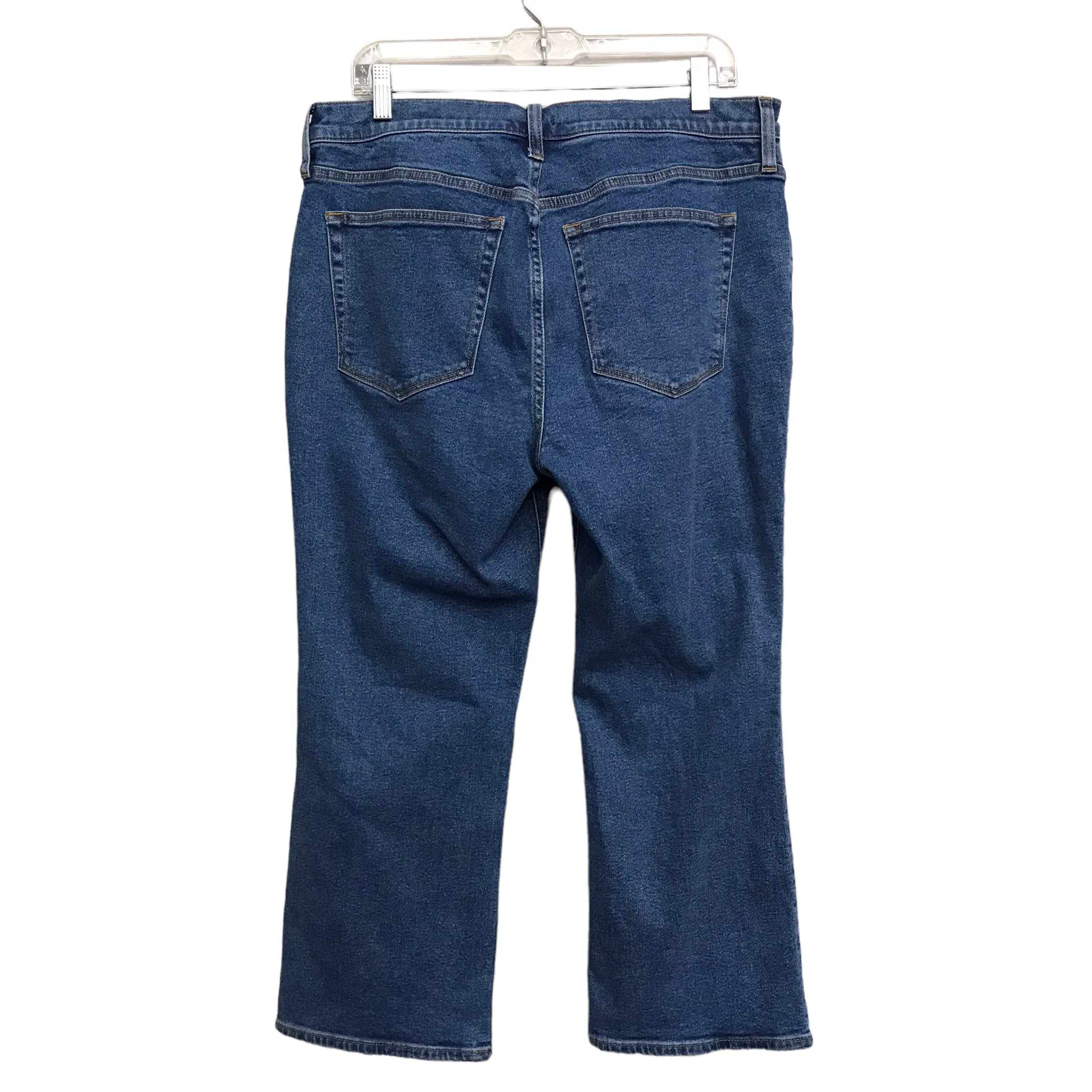 BLUE DENIM JEANS FLARED by J. CREW Size:12