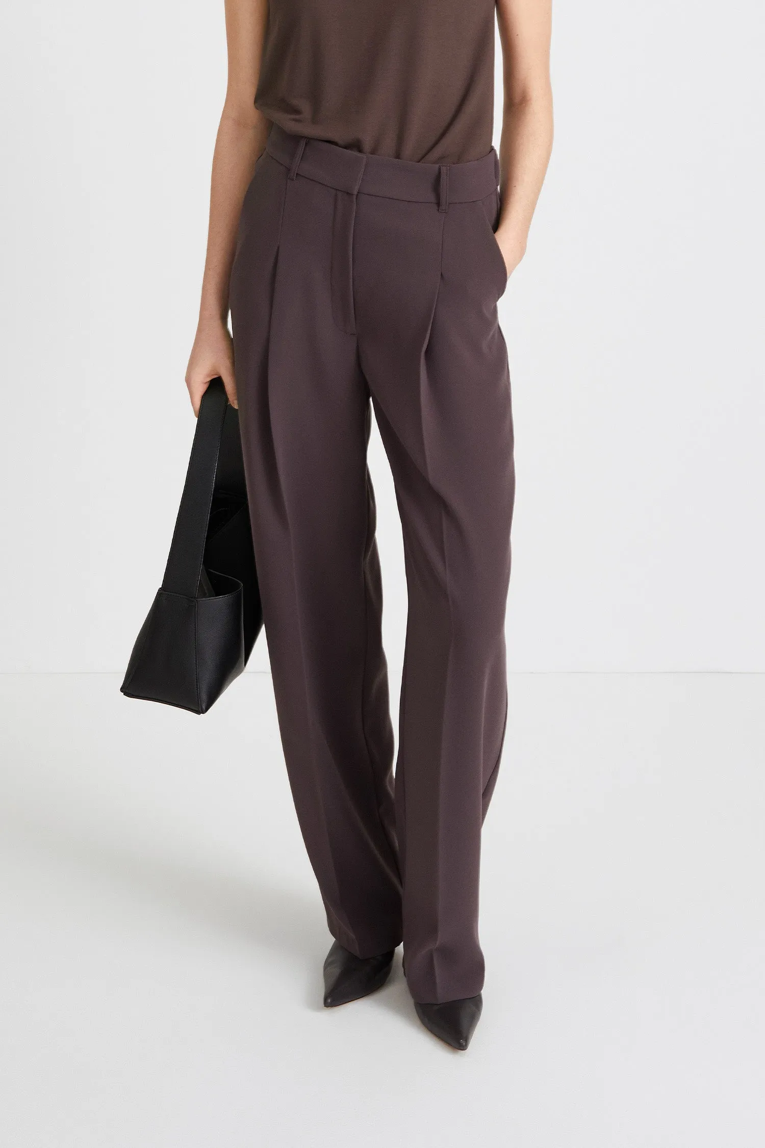 BOVILLE TROUSERS - DARK BROWN