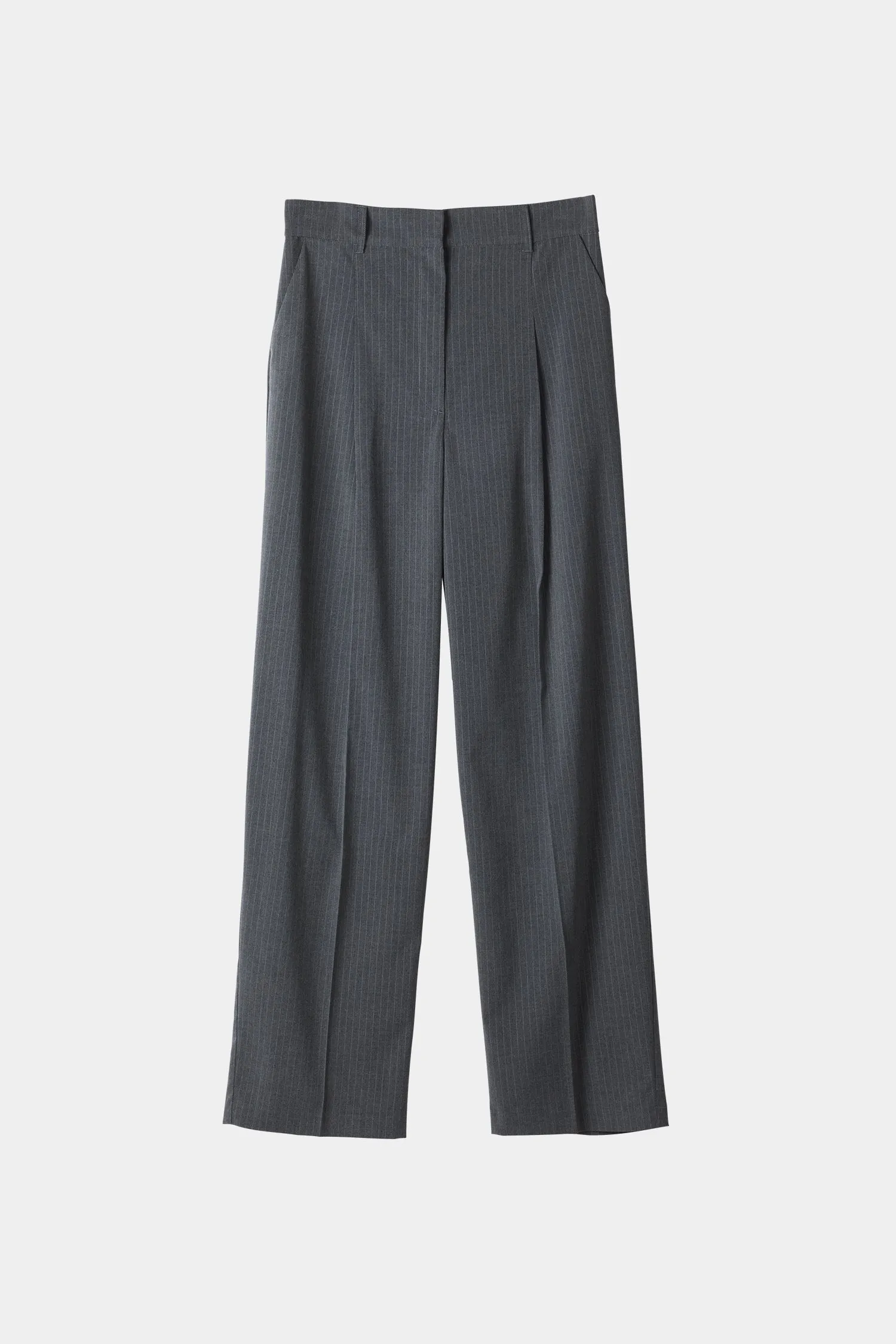 BOVILLE TROUSERS - GREY PINSTRIPE