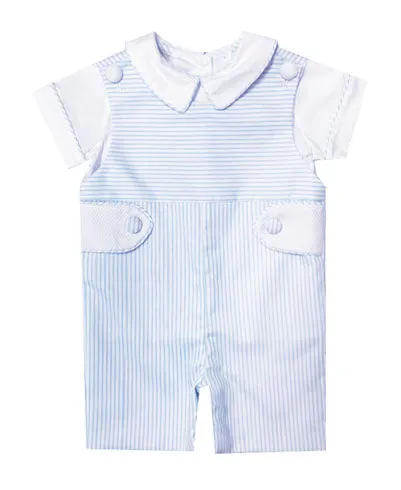 Boy's Ronny Blue Striped Overall