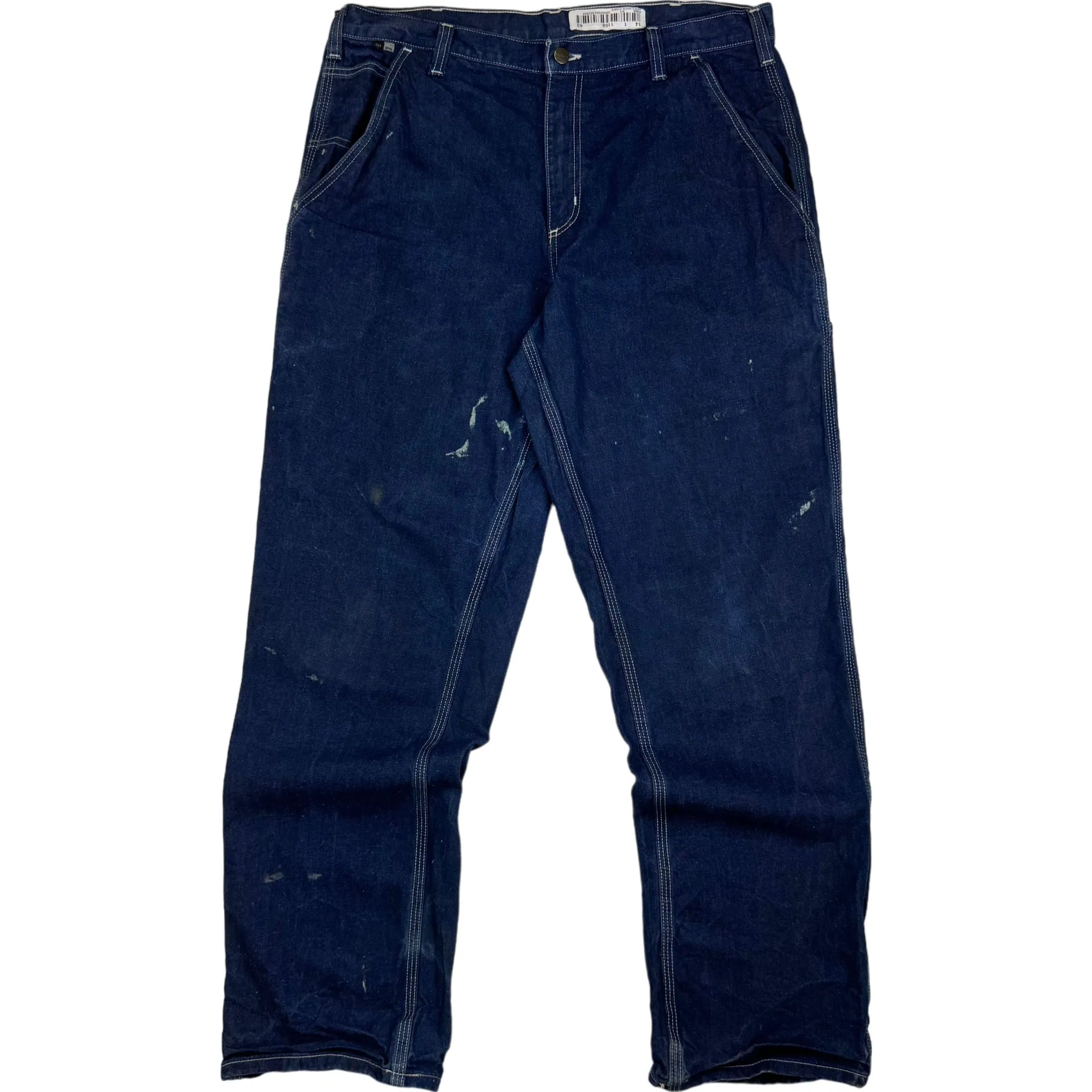 Carhartt Carpenter Workwear Denim Jean Trousers Blue