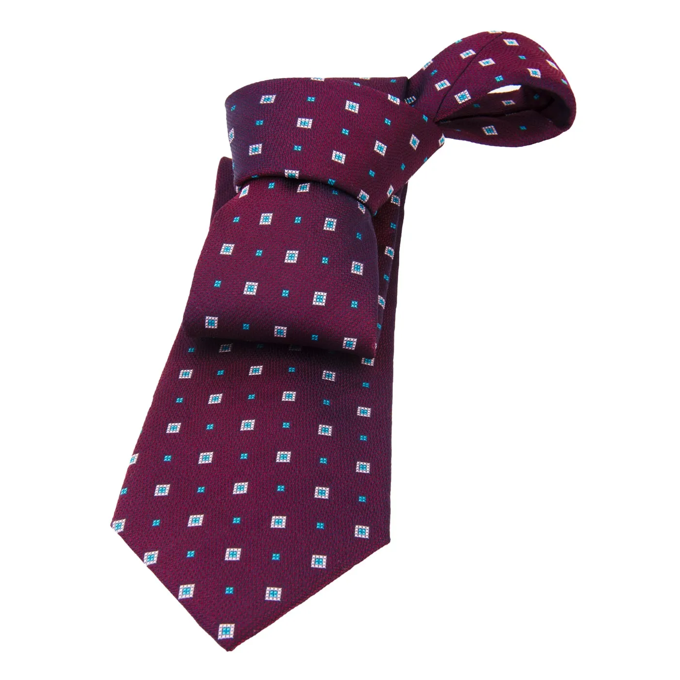 Cazenovia Foulard Silk Tie, Purple / Blue / Lilac