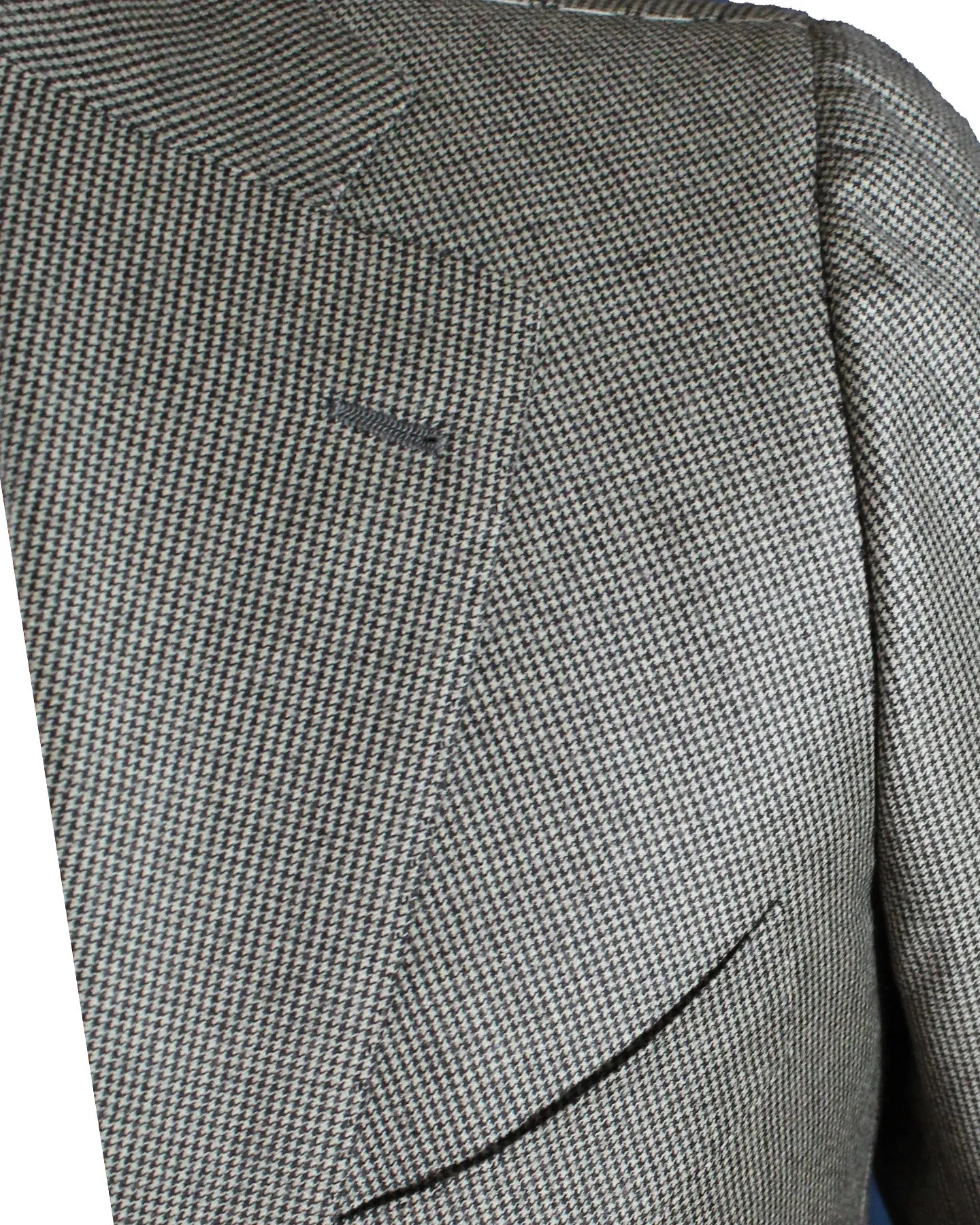 Cesare Attolini Suit Beige Brown Houndstooth Wool EU 46/ US 36