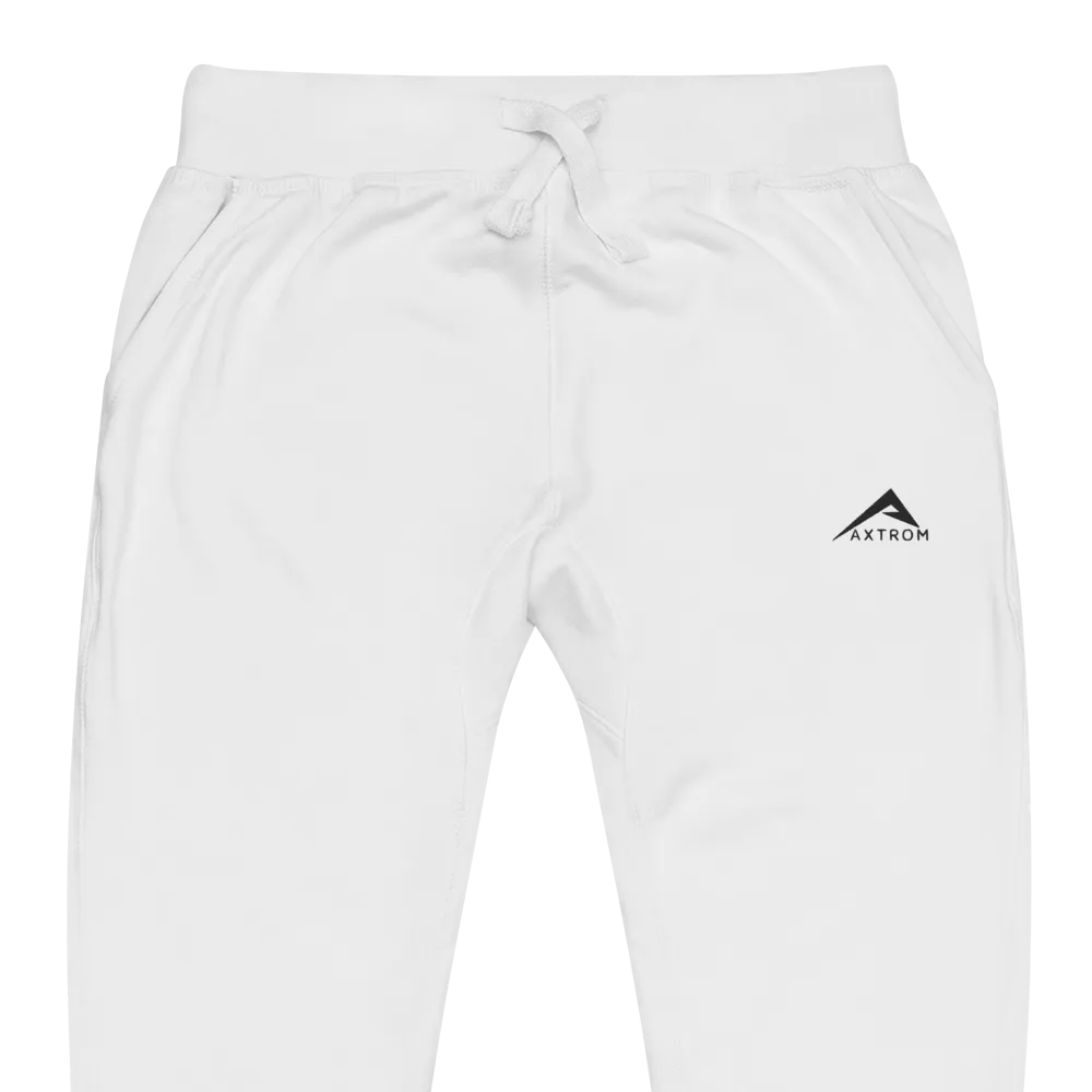 Classic slim fit sweatpants (White)