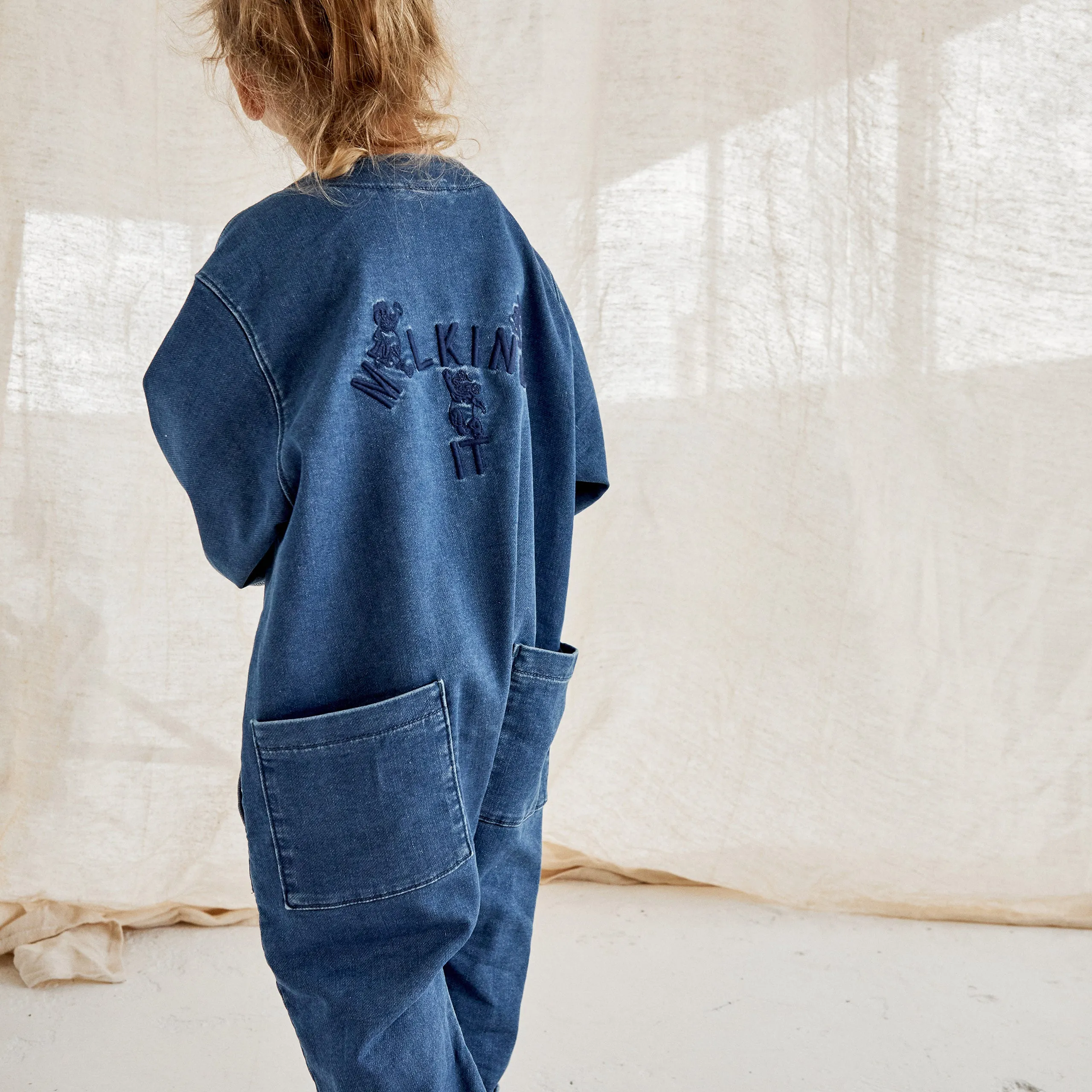 Claude x Ando Denim Overalls Mid Wash