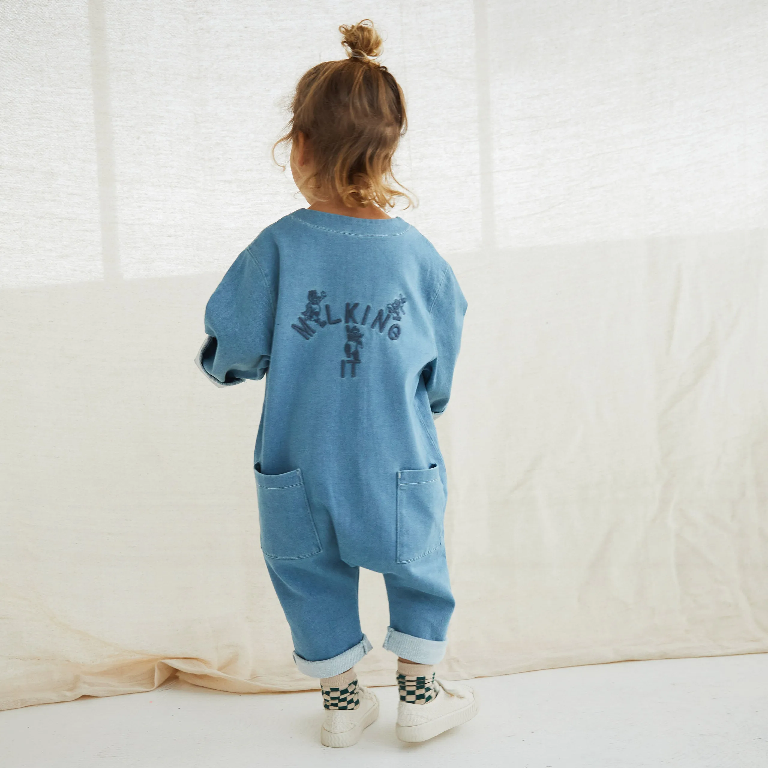 Claude x Ando Denim Overalls Mid Wash