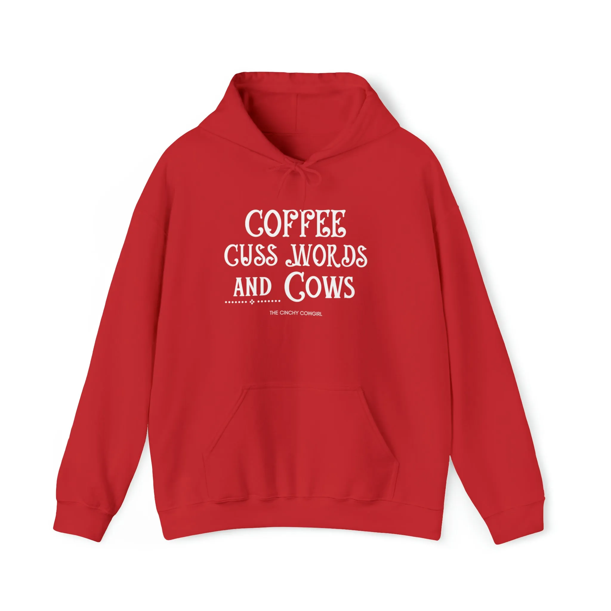 Coffee Cuss Words Cows Hoodie