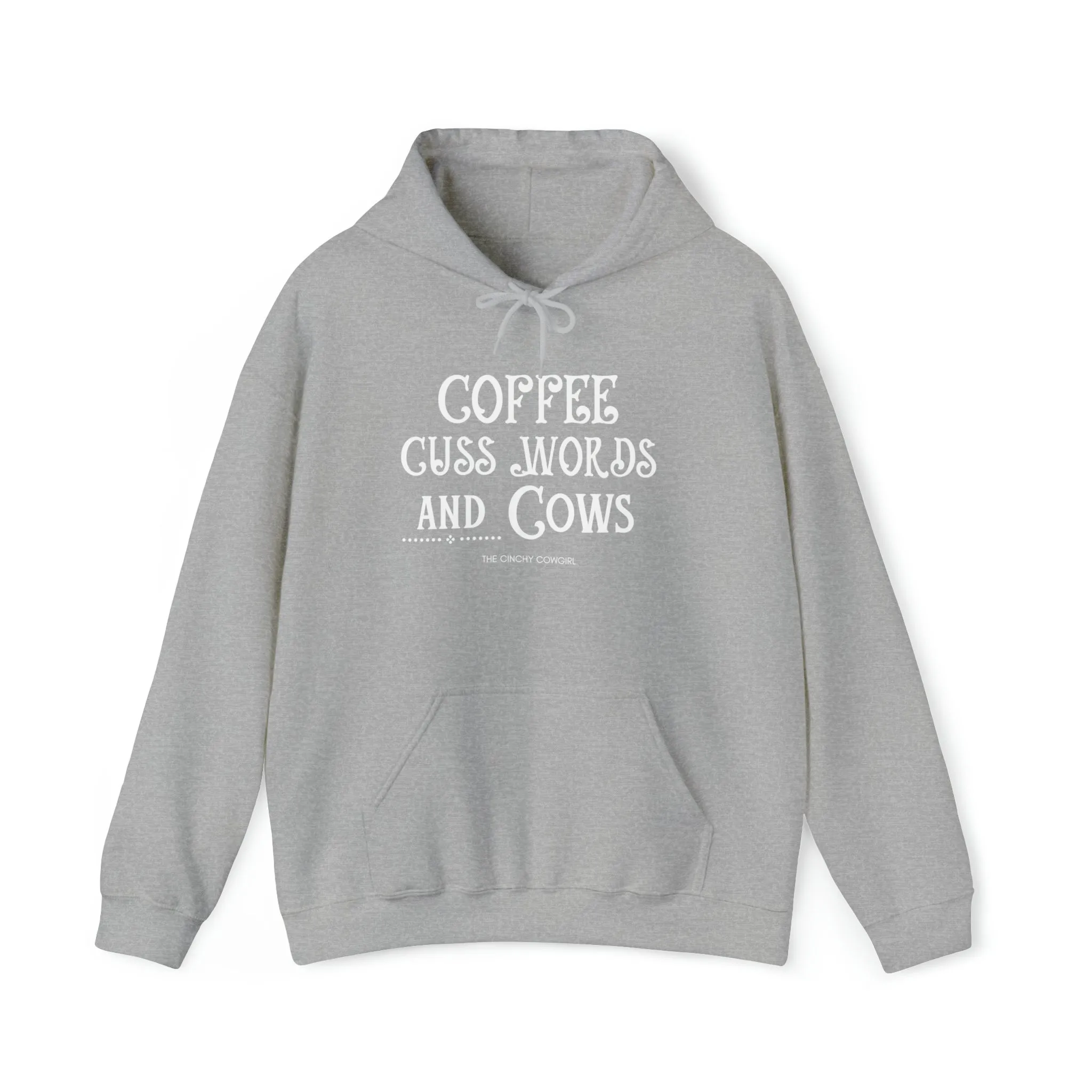 Coffee Cuss Words Cows Hoodie