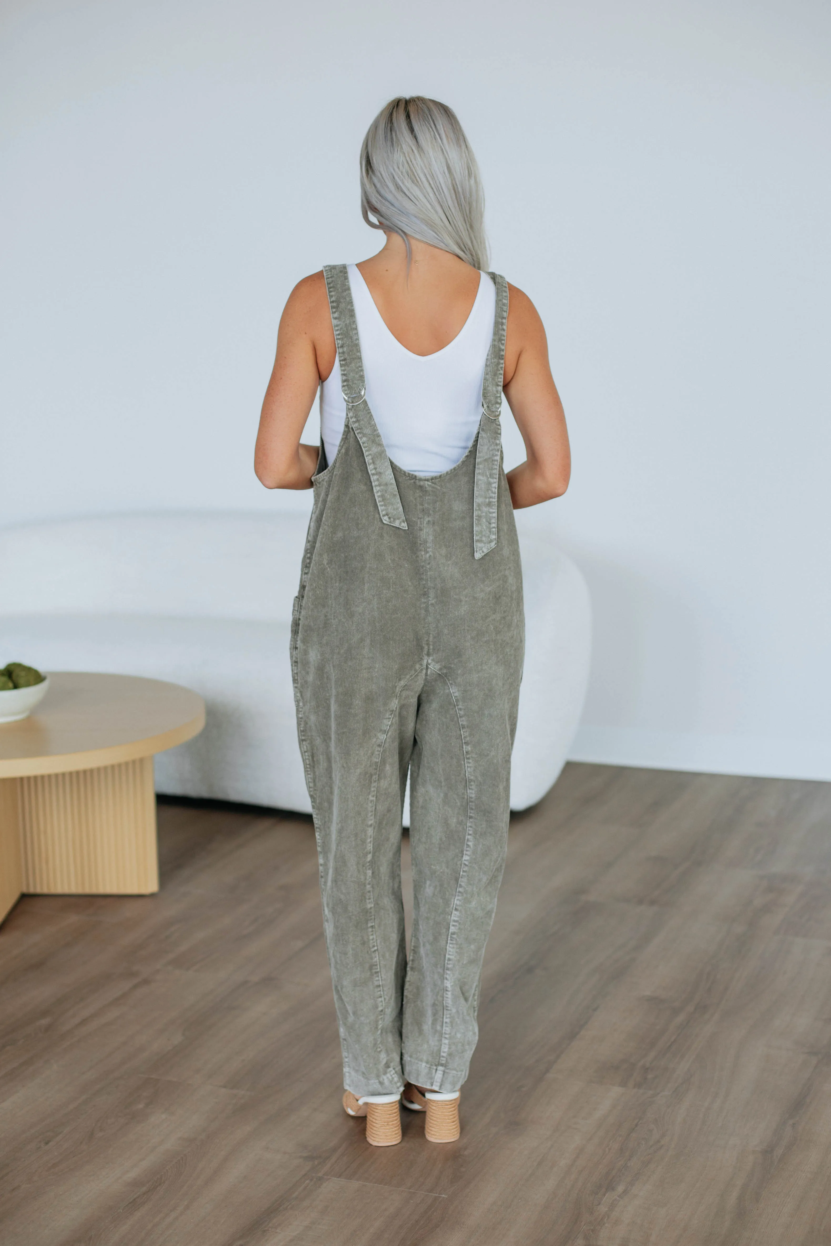 Coleman Corduroy Overalls - Artichoke