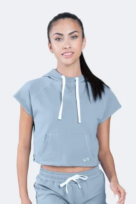 Collegiate Crop Hoodie