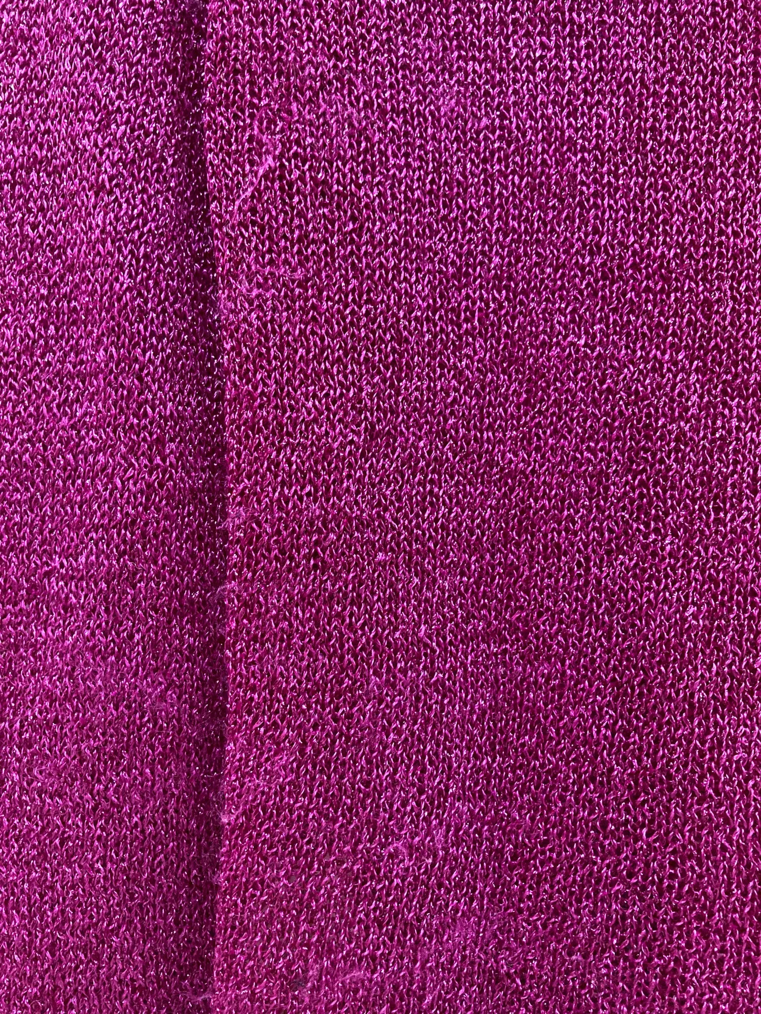 Comme des Garcons 1999 pinky purple nylon sweater with glittery finish