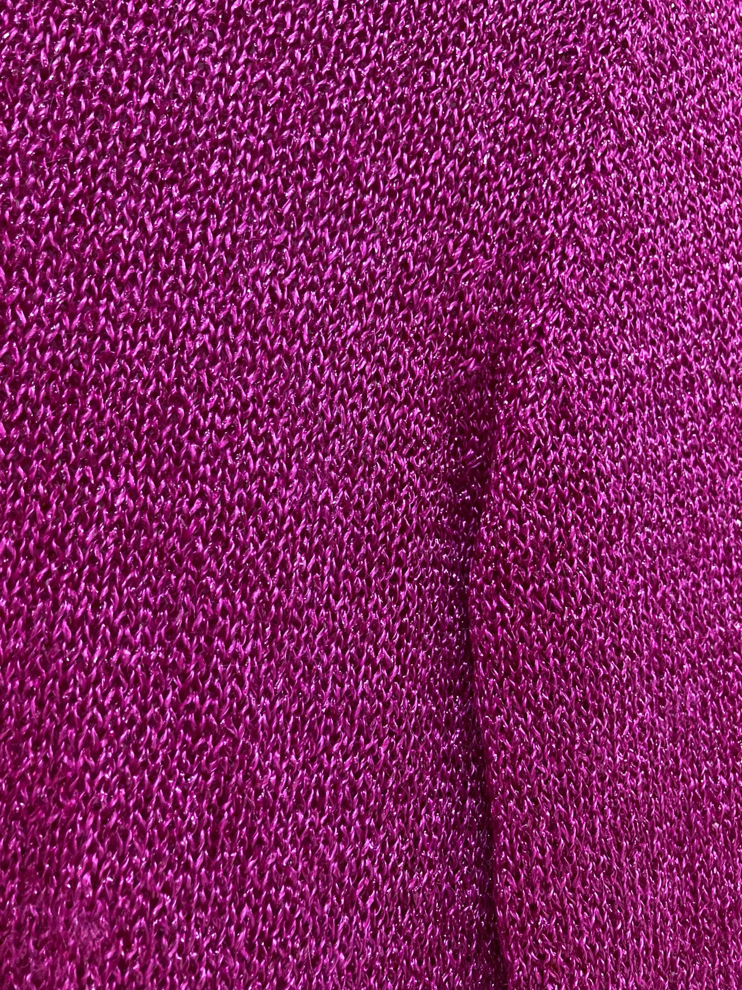 Comme des Garcons 1999 pinky purple nylon sweater with glittery finish