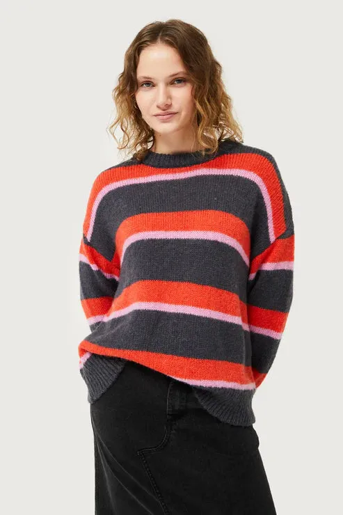 COMPANIA FANTASTICA STRIPED SWEATER - MULTI - 10240GRYORG