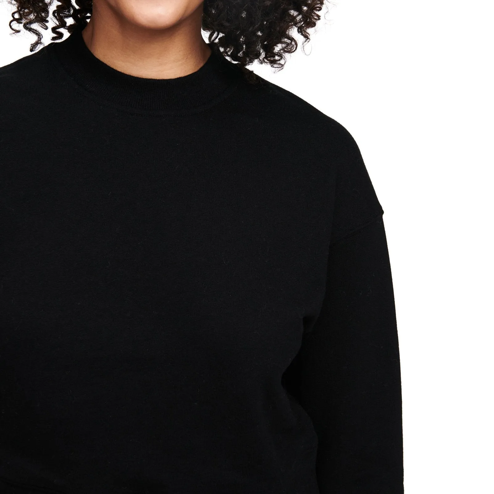 Cropped Fleece Sweatshirt