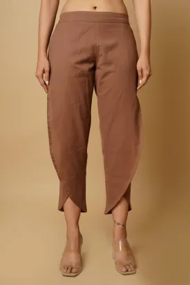 Dark Brown Women's Tulip Trousers