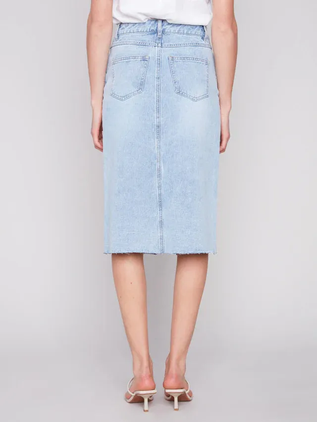 DENIM MIDI SKIRT