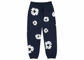 DENIM TEARS COTTON WREATH SWEATPANTS NAVY