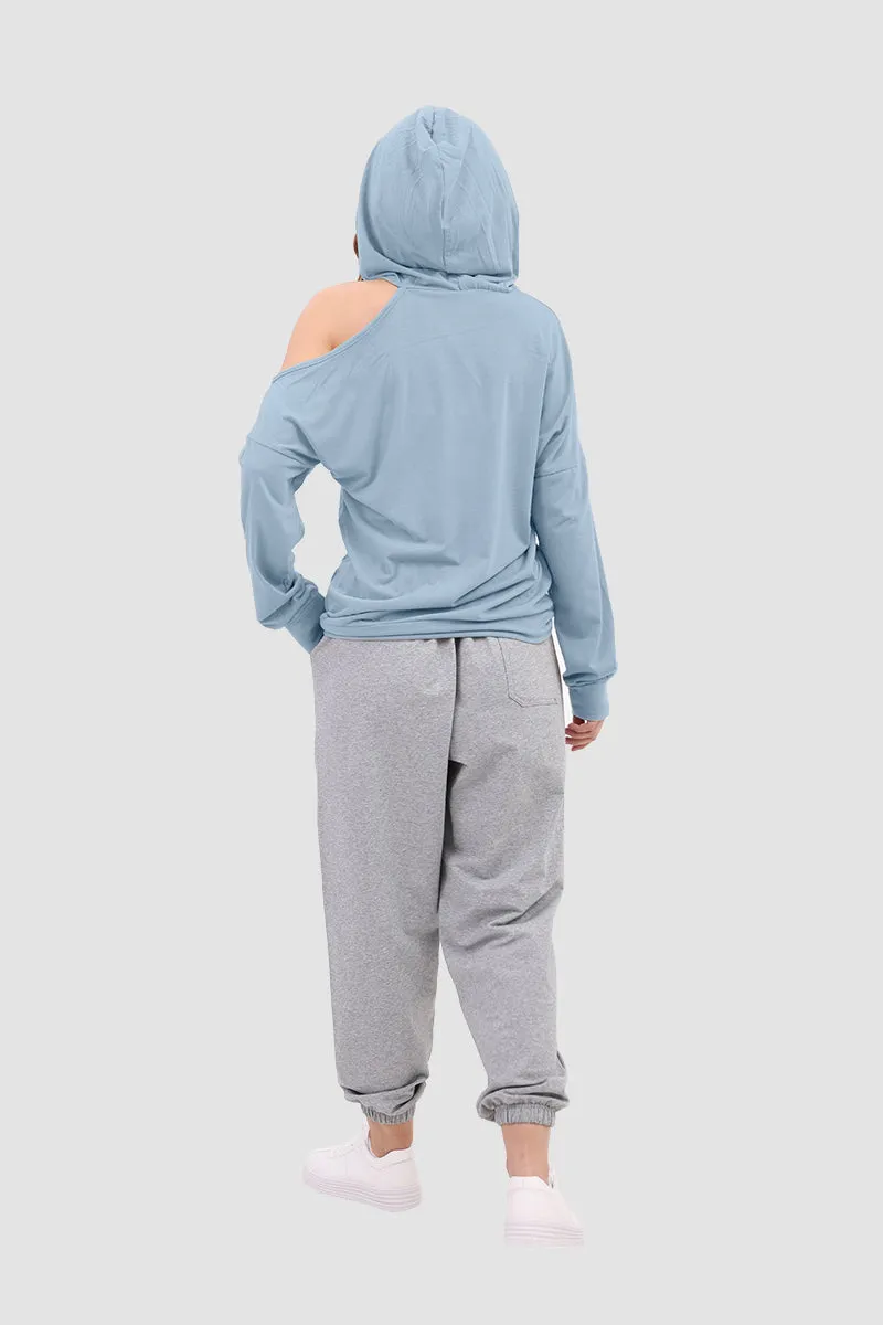 Drawstring-hooded Jumper