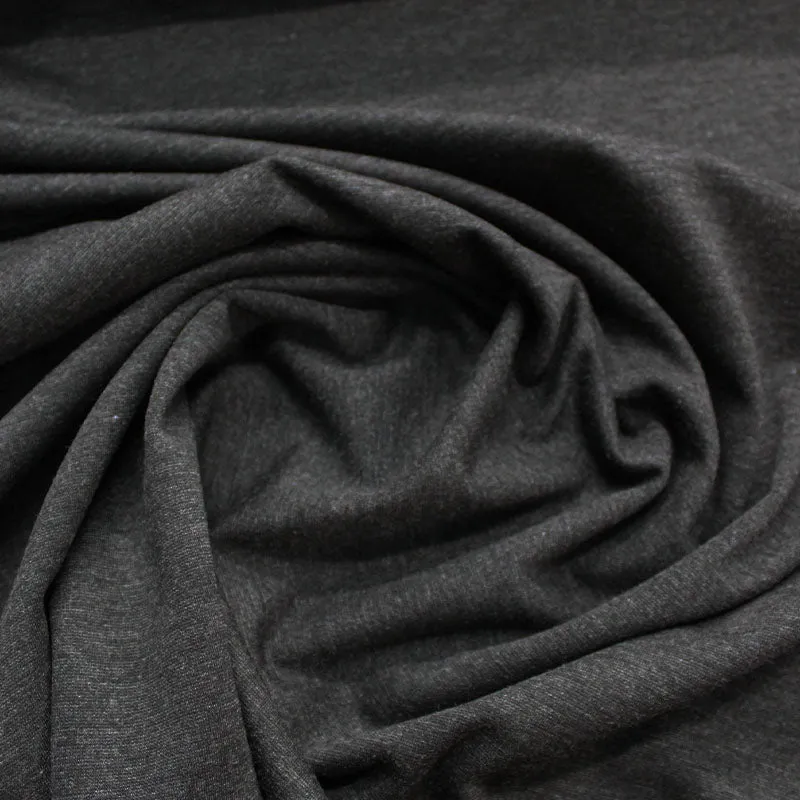 Dressmaking Ponte Roma - Charcoal Marl