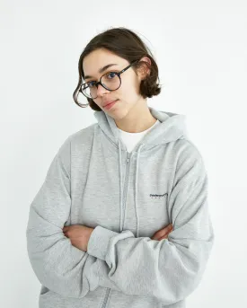 DSN-Logo Zip Hoodie - Heather Grey